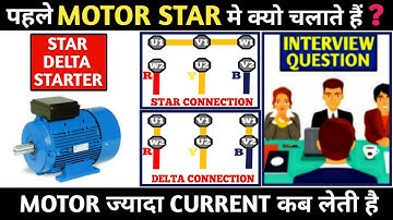 Why Used Star Delta Starter! Star Delta Starter मे Motor पहले Star मे क्यो चलाते हैं!