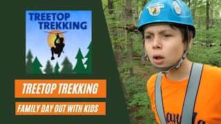 Family day out with kids at Treetop Trekking Stouffville - vlog June 2021