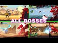 Ninja Dash Run All Bosses (Shoji Lake, Ryujin Roofs, Al Khali Desert, Ryoan Ji) for Android and iOS.