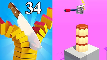 ✂️Slice it all! Very satisfying and relaxing slicing game (Levels- 81,82)✂️FREE GAMES NEW