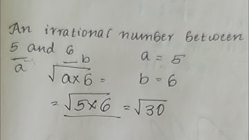 Finding irrational numbers between any two rational numbers or irrational numbers