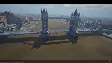 London UK, Google Maps Tiles Cesium Unreal 5.1.1 Digital Twin in Metaverse | 2023 Unreal Engine 5