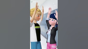 Thumbnail of Marinette and Adrian #LOVE #miraculos #ladybug #chat noir #no se #SI se ará #famoso #pero #sigueme ¥