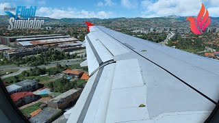 MSFS 2020 - Fenix A320 V2 | Bumpy approach into Sarajevo | Full Flight