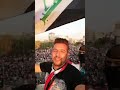 متظاهر من فوق المطعم التركي يغني صوت يخبل2019 اخر اخبار المظاهرات في بغداد 