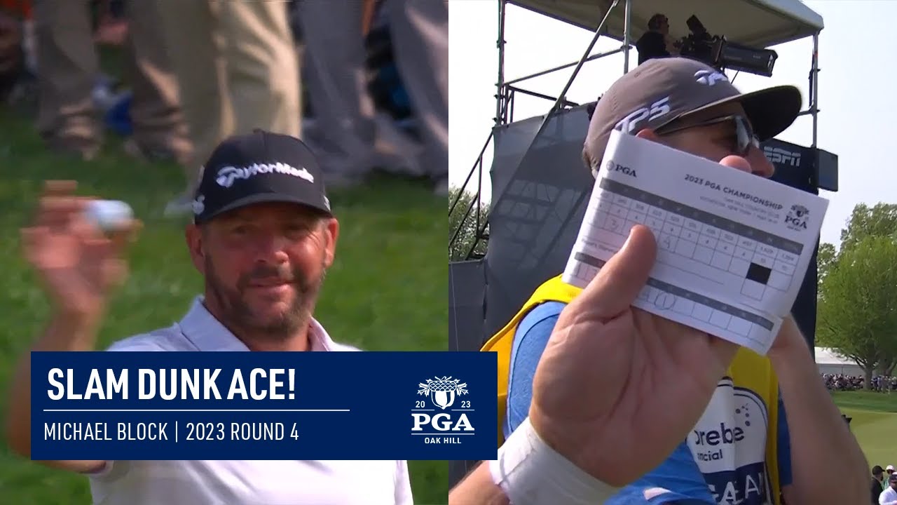 Michael Block Gets a Hole In One At PGA Championship