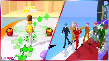 k-pop Run🚴‍♀️🧋🍌New Gameplay || All levels walk-through || Android, ios
