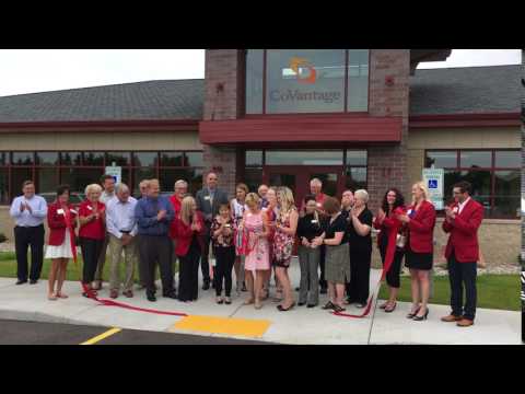 Ribbon cutting at CoVantage Credit Union