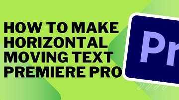 How To Make HORIZONTAL MOVING Text in Premiere Pro