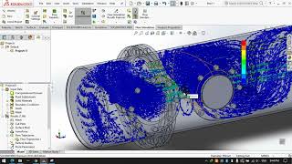 Flow Simulation on Shell and Tube Heat Exchanger in SolidWorks || SolidWorks 2016 || @CADCAECFD
