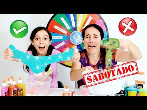 DESAFIO DA ROLETA MISTERIOSA DE SLIME (MYSTERY WHEEL OF SLIME CHALLENGE)