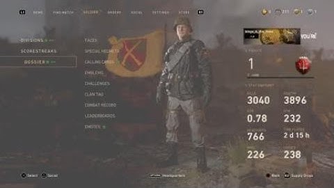 COD WW2 Prestige 3 Combat Record