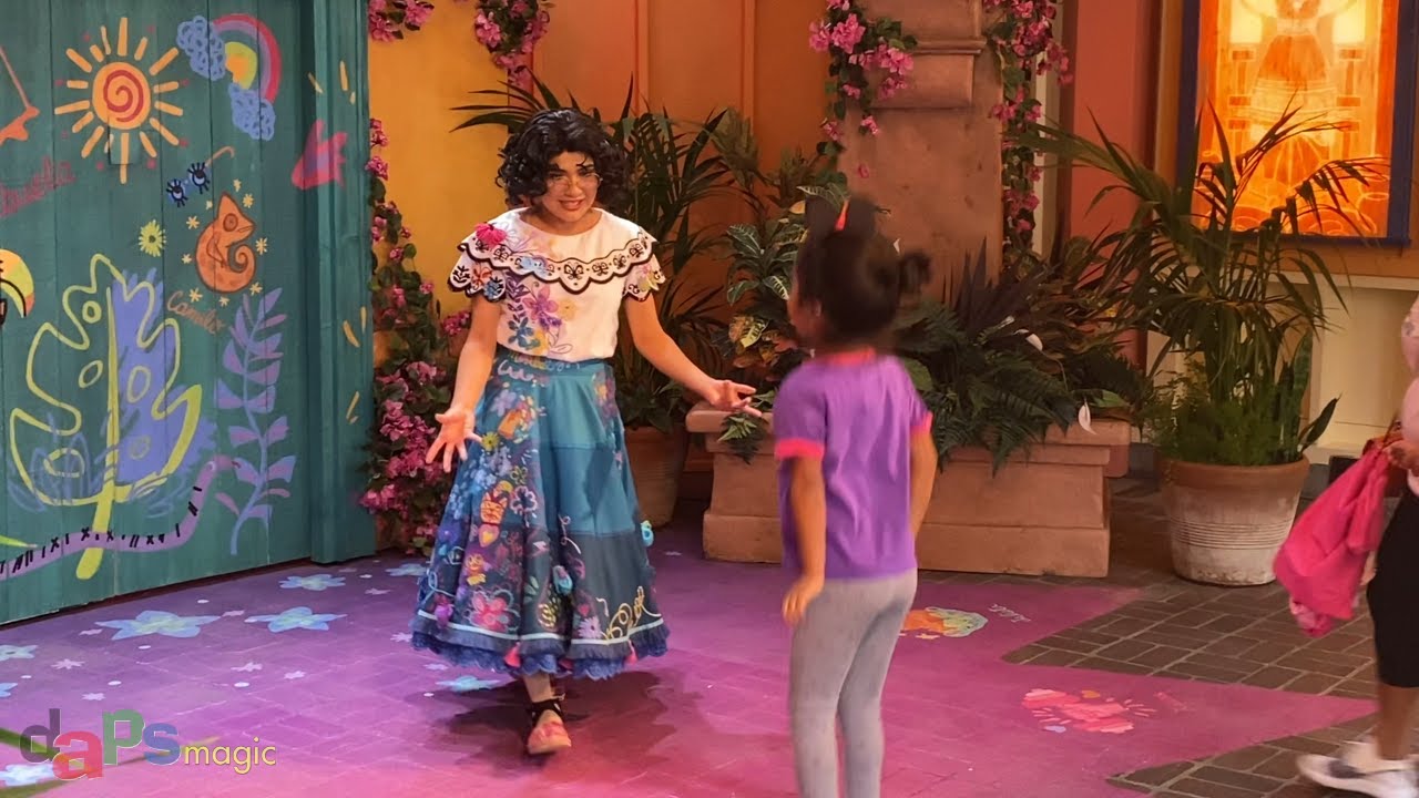 Mirabel Meets With Guests at Disney California Adventure
