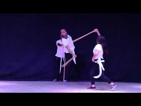 عرض تحطيب لفريق أطفال جمعية الصعيد بأسيوط