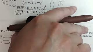 Geometry Standards: Ch 12 Part 8: Working Backwards with Cones and Cylinders