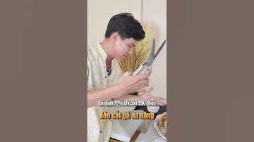Kéo cắt gà, vịt, cá, tất cả các loại xương chỉ bằng 1 bấm rất nhẹ nhàng và đơn giản