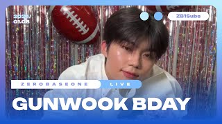 [ENG SUB] Gunwook 19th Birthday IG Live FULL | ZEROBASEONE