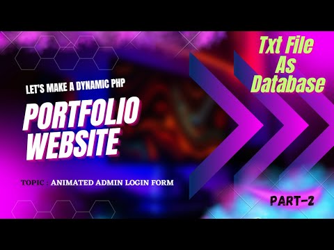 How to Make a Dynamic Portfolio Using File System Part 2 | Animated ...