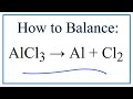 Balancing Decomposition Reactions
