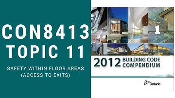CON8413: TOPIC 11 Part 01 (Safety within floor areas)