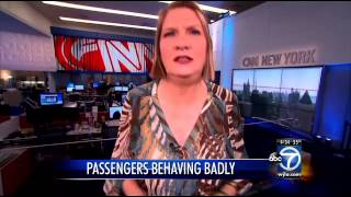Plane passengers behaving badly