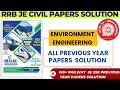 Environmental Engineering RRB JE Civil Previous Year 100+ Paper Questions Solution in  Single Video