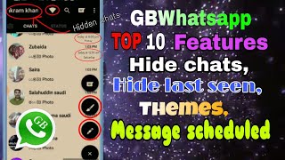 TOP best GBWhatsapp cool trick 2018 || Hidden chats and last seen, message schedule screenshot 1