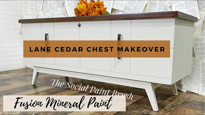 Flipping this Mid-Century Modern Lane Cedar Chest for Resale | Furniture Flip | Painting Wood