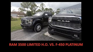 Ram 3500 Limited HO vs F-450 Platinum - Its not FAIR