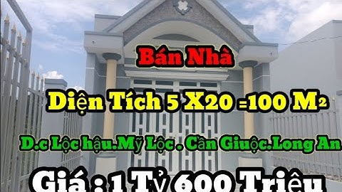 NHÀ Cấp 4 Mới Xây xong Địa chỉ Lộc hậu cần giuộc Long An giá 1 Tỷ 600 Triệu