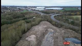 Another illegal waste tip, cleared and hidden from view - caught before it got fully operational(UK)