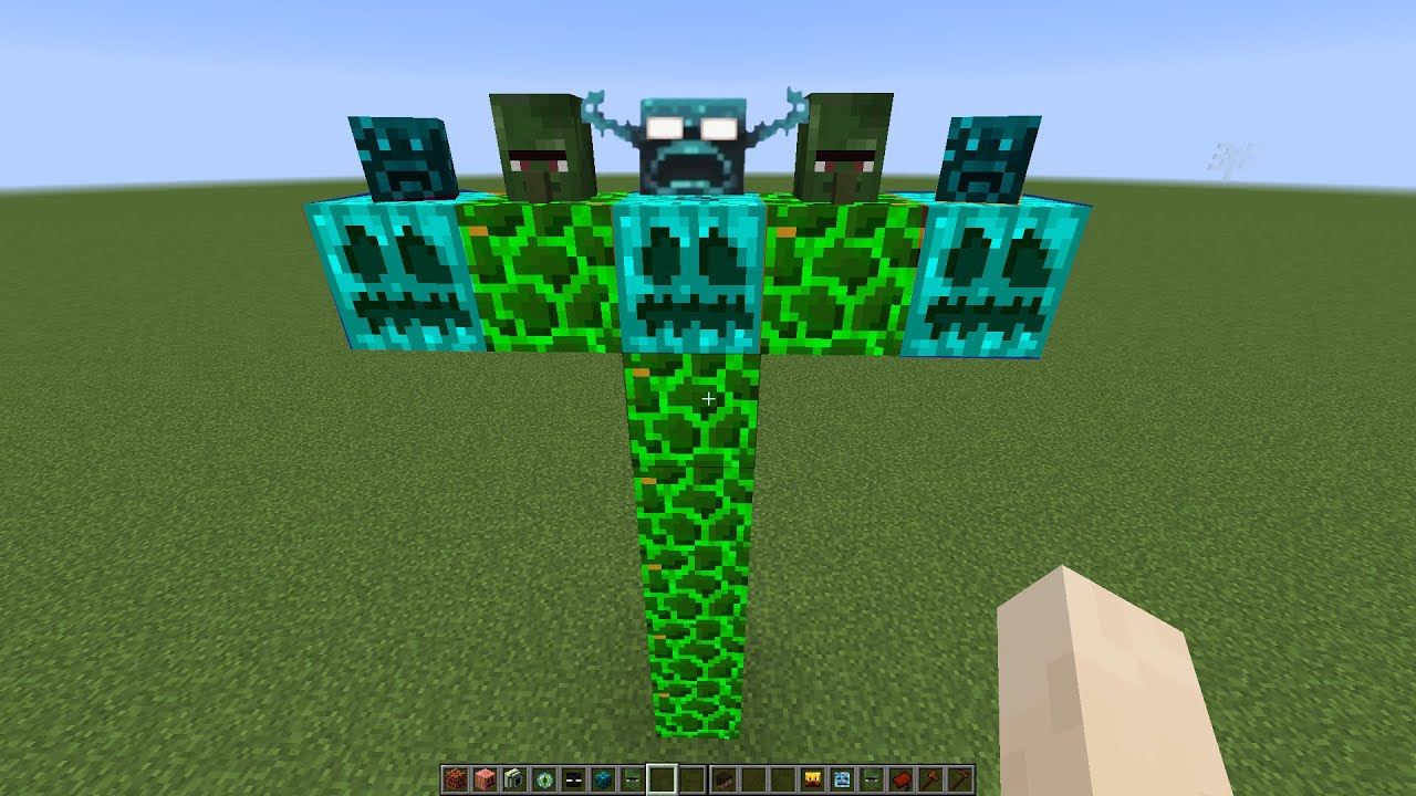 what if you create a WARDEN GOLEM ZOMBIE in MINECRAFT (part 95) - YouTube