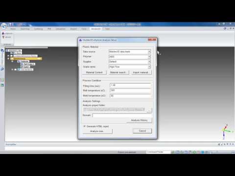 Moldex3D eXplorer 2011 for Solid Edge Demo Animation.