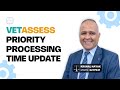 Vetasses priority processing time update