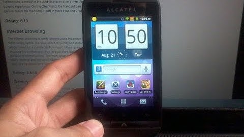 Alcatel OT 918 Hard Reset, Format Code solution