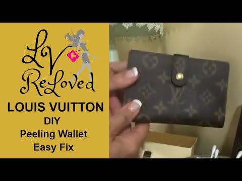 Louis V.wallet repair! Cleaned up those cracks on the sides. Gave