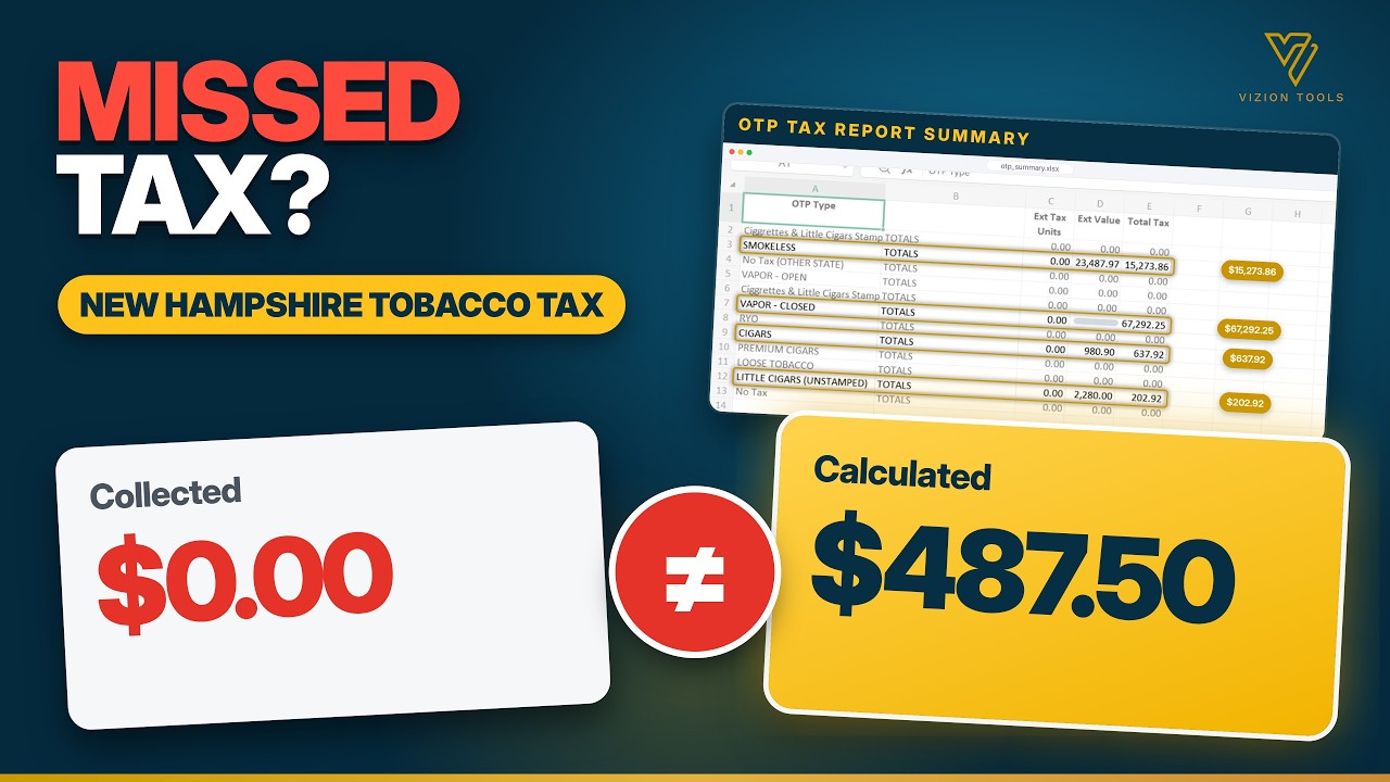 New Hampshire Tobacco Tax Return (DP-151) Software | VizionPOS (video thumbnail)