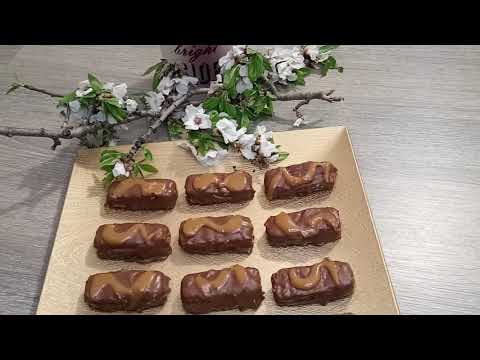 Mini Twix Με Μπισκοτα & Καραμέλα – Μπαρες Σοκολατας Twix Ευκολα - Σπιτικα Μπισκοτα Twix Με 3 Υλικα