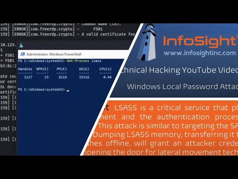 How to attack LSASS - video from InfoSight