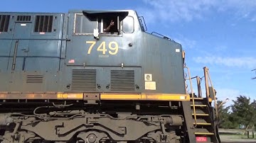 CSX ES44AH 749 w/ Spirit of Cincy 5500 Leads Q581-01 on 3/1/20