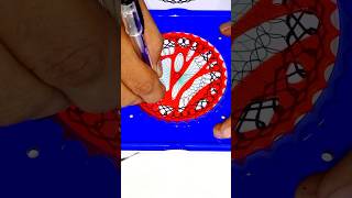 Creating a beautiful spirograph with a combination of thick and thin pens. #spirograph #geometricart