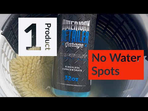 Засіб для миття авто без ополіскування American Detailer Garage WIPEOUT Rinse Free, 946 ml, видео 2