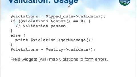 DrupalCon Portland 2013: STATUS OF THE NEW ENTITY API AND TYPED DATA