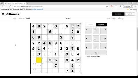 Hard Sudoku New York Times June 13