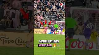 Absolute scenes in Miami after Messi’s goal 🤯🐐🌴 #messi #intermiami #miami #soccer #mls #goal