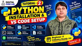 Python Tutorial for Beginners  | Python Installation & VS Code Setup | Python Master Course #2