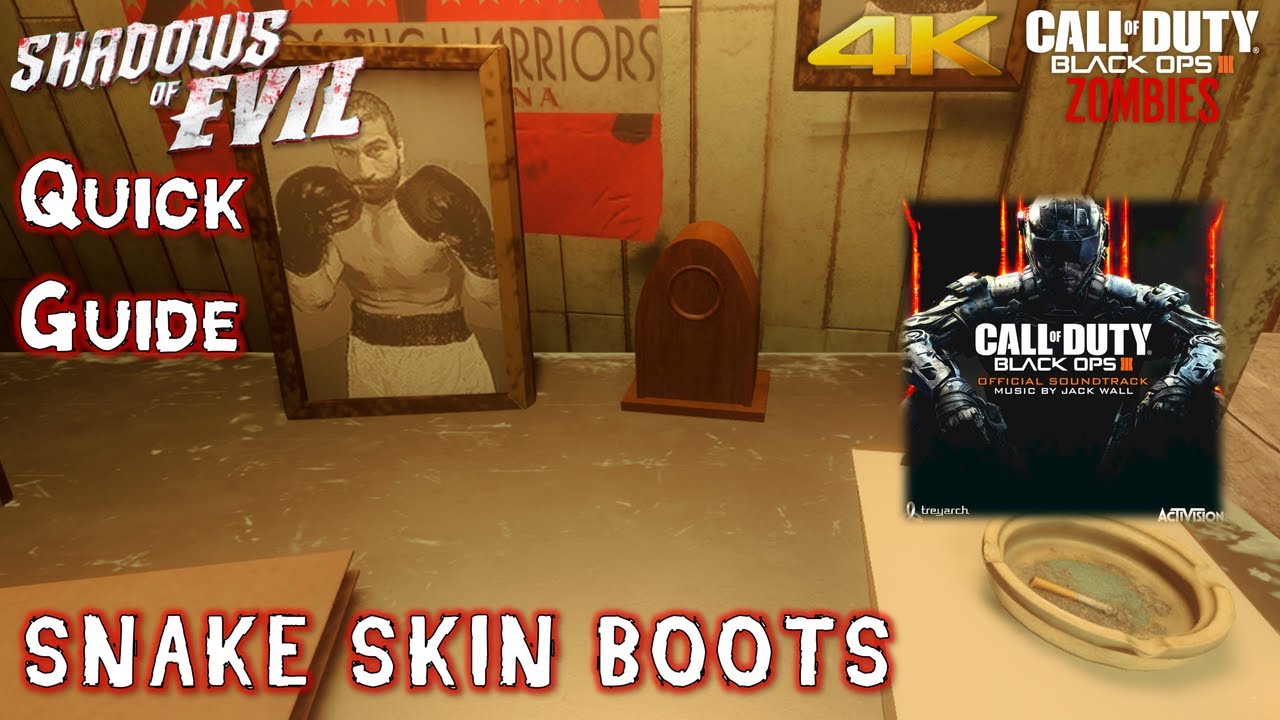 SHADOWS OF EVIL Easter Eggs 'Snakeskin Boots Instrumental' Guide (4K