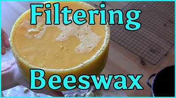 Cleaning Melting and Filtering Beeswax