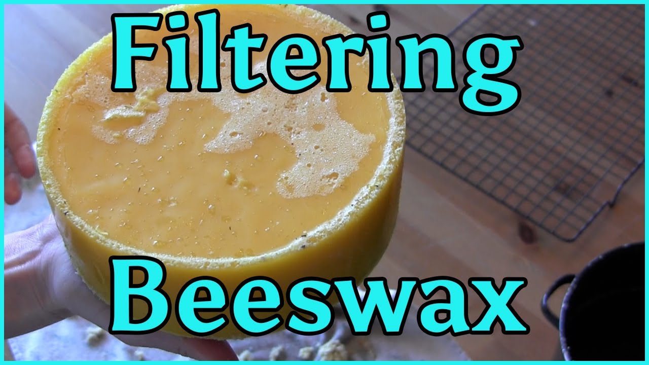 Cleaning Melting and Filtering Beeswax YouTube