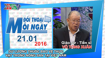 Dư lượng thuốc bảo vệ thực vật trong nông sản tại Việt Nam - GS.TS. Võ Tòng Xuân | ĐTMN 210116